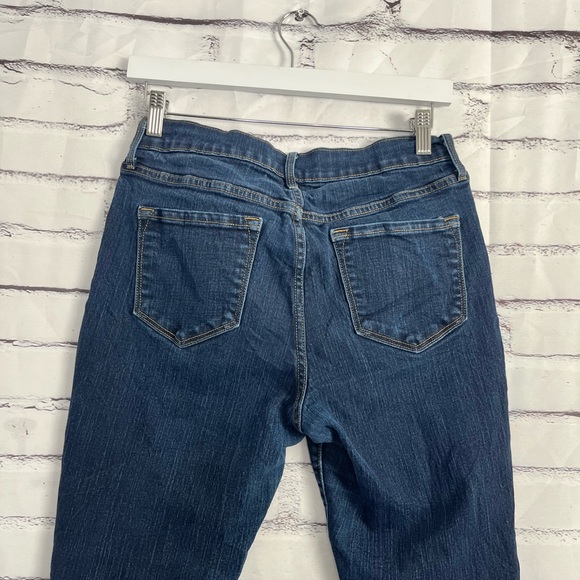 Old Navy Curvy Profile Jeans Women’s 8 Short Dark Wash Mid Rise Skinny Fit Denim - Picture 10 of 16